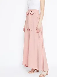 lavaya women solid pink maxi length skirt-thumb1
