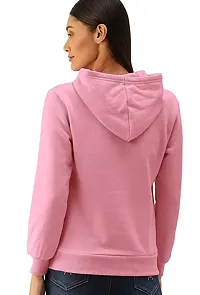 Womens Full sleeve new stylish Printed Design Hooded neck fleece fabric Hoodies.-thumb1