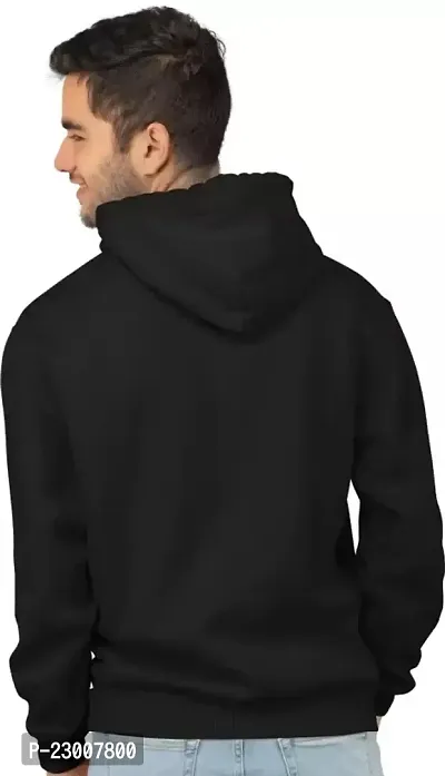 Comfortable Black Fleece Sweatshirts For Men-thumb2