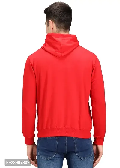 Comfortable Red Fleece Sweatshirts For Men-thumb2