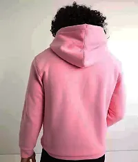 Comfortable Pink Fleece Sweatshirts For Men-thumb1