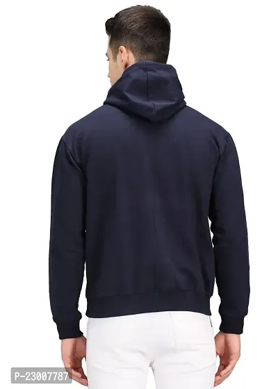 Comfortable Blue Fleece Sweatshirts For Men-thumb2