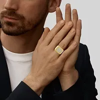 Brass Gold plated CZ Men Finger ring-thumb3