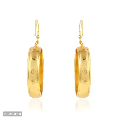 Brass Goldplated Hoop Earrings for Women-thumb0