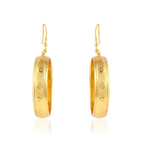 Brass Goldplated Hoop Earrings for Women