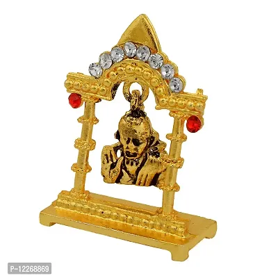 Memoir Gold Plated, Shirdi Sai Baba Temple Idol, Home Decor, Sai Baba showpiece, Festive Decor, Hindu God Stand Idol-thumb2