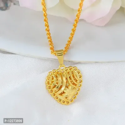 Memoir Brass Gold plated Heartshape Fashion Pendant Men Women (PCSV1672)-thumb4