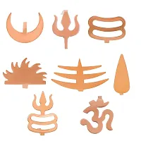 Trendy Copper 8 Type Tilak Teeka Applicator Puja Item Festival Accessories Pack Of 8 Items-thumb1