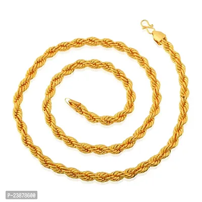 Brass Micron Goldplated 30 Inch 80 Gms Long chain necklace Men Women-thumb2