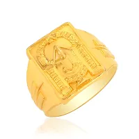 Memoir Brass Silverplated Tirupati Balaji Pendant + Goldplated Fingerrirng + PVC keychain Combo Jewellery Hindu Temple Jewellery Men Women (CMSC5214) (Pack of 3)-thumb1