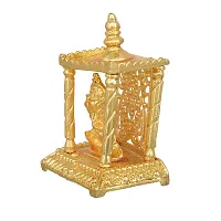 Memoir Gold Plated, Ganpati, Vinayak, Ganesh Temple Stand Idol, Home Decor, Ganpati showpiece, Festive Decor, Hindu God Stand Idol-thumb1