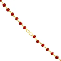 Memoir Gold plated facetted red crystal necklace Crystal 24K Yellow Gold Plated Brass Necklace-thumb1