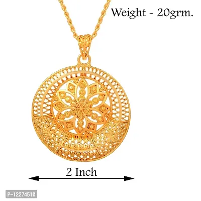 Memoir Brass Goldplated Handmade Designer Traditional Jewellery Ethnic chain Pendant for Women (PCAT6145)-thumb4