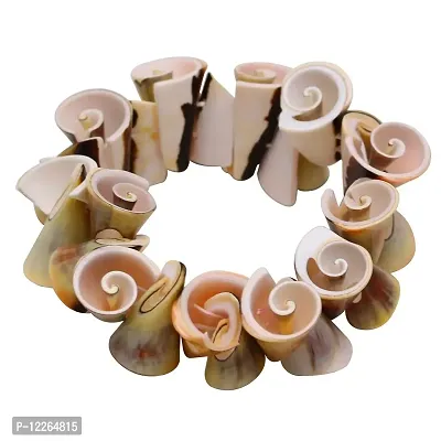 Memoir Pearl flakes cone shape design Mother of Pearl stretch bracelet for Women