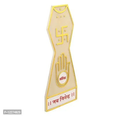 Memoir Acrylic Jain Symbol Main Door Sticker Home Decor Jainism (HDKL7786)-thumb2