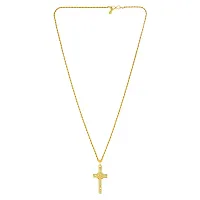 Memoir Gold plated Cross and Jesus Pendant-thumb2