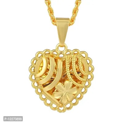 Memoir Brass Gold plated Heartshape Fashion Pendant Men Women (PCSV1672)