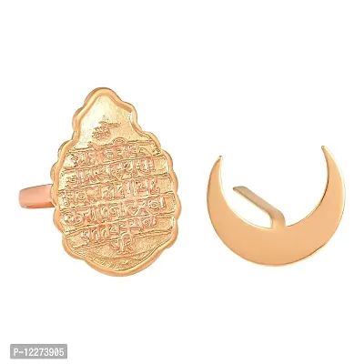 Memoir Copper Shivaji Rajmudra Royal Seal with Chandrakor Teeka Applicator tool Maratha item (CMNI8173)-thumb3