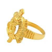 Memoir Goldplated Tortoise Ganesh fingerring Vastu fengshui Men Women-thumb2