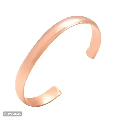 Memoir Copper Band Health benificial Immune System Protection and Healing All Known Viruses, Cold, Flu Defence and Enhanced Recovery free size Adjustable Bangle Bracelet Cuff Kada for Men and Women-thumb3