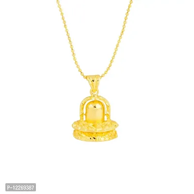 Memoir Gold plated Bahubali Movie inspired, Shivling pendant, bollywood Fashion jewellery from Memoir-thumb0
