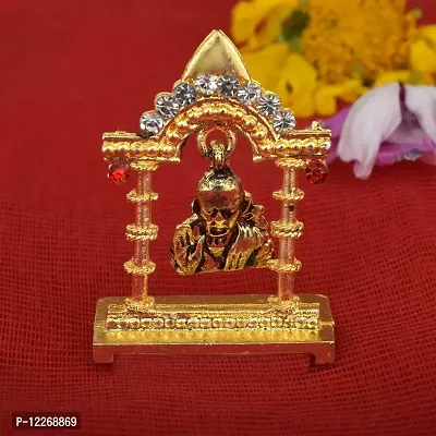 Memoir Gold Plated, Shirdi Sai Baba Temple Idol, Home Decor, Sai Baba showpiece, Festive Decor, Hindu God Stand Idol-thumb4