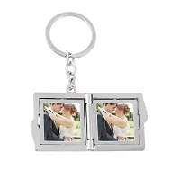 Memoir Stainless Steel Book Shape Photo Keychain Gift (CLMC4945)-thumb2