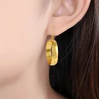 Brass Goldplated Hoop Earrings for Women-thumb3