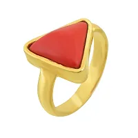 Memoir Gold plated, Triangle (Tikona) shaped finger ring Men women(ORMI5657-A)-thumb1