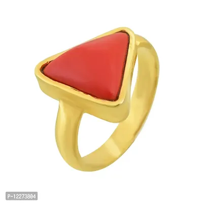 Memoir Gold plated, Triangle (Tikona) shaped finger ring Men women(ORMI5657-A)-thumb2