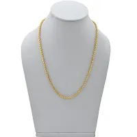 Memoir Brass Goldplated Stylish Necklace Chain Men Women (24 Inches) (CNSV1403)-thumb4