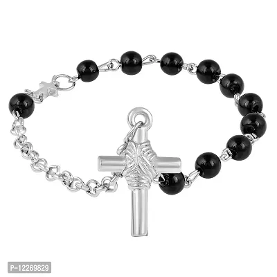 Buy Sterling Silver Rosary Bracelet London Blue Crystals Bridemaid Gift  Confirmation Custom Jewelry Women Custom Bracelets Men Catholic Online in  India - Etsy