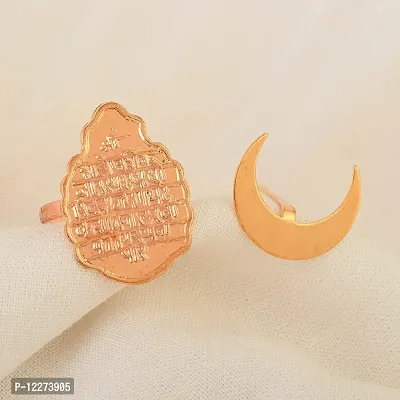 Memoir Copper Shivaji Rajmudra Royal Seal with Chandrakor Teeka Applicator tool Maratha item (CMNI8173)-thumb4