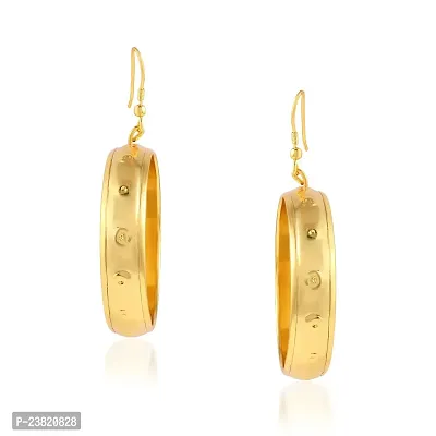 Brass Goldplated Hoop Earrings for Women-thumb2