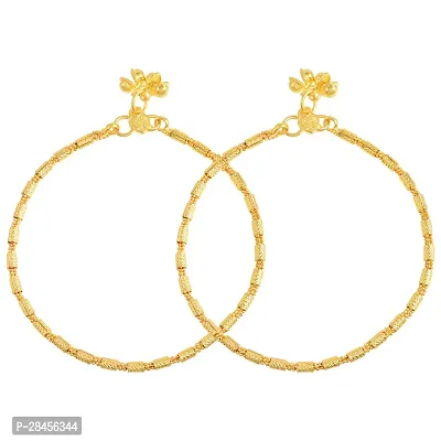 Brass Gold Payal/Anklets  for Women