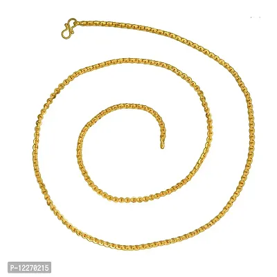 Memoir Gold plated most loved Classic design, 30 Inch, Super long, necklace chain Men, Women Stylish-thumb2