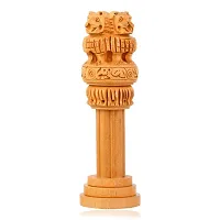 Memoir Wooden Sarnath 4 Lion India State Emblem Home Decor Item (HDSC5144)-thumb3