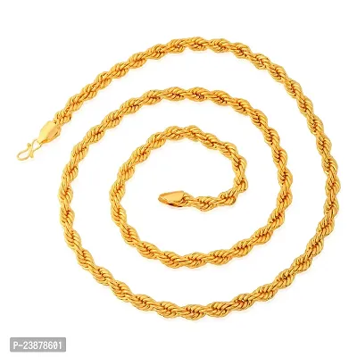 Brass Micron Goldplated 32 Inch 95 Gms Long chain necklace Men Women-thumb2