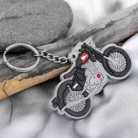 Memoir PVC grey coloured,Keyring Stylish-thumb4