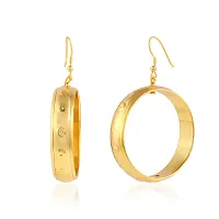 Brass Goldplated Hoop Earrings for Women-thumb2