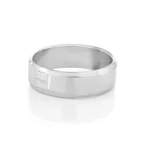 Memoir Silverplated LOVE engraved Shiny finger band, challa Fashion finger ring Men Women (ORRM6650)-thumb2