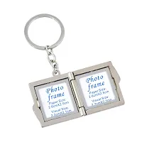 Memoir Stainless Steel Book Shape Photo Keychain Gift (CLMC4945)-thumb1