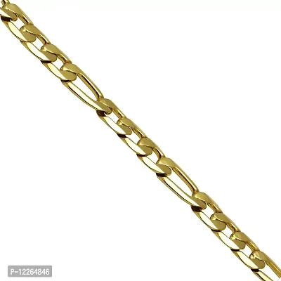 Memoir Gold plated Brass Interlinked 17 Gms super silky  smooth Braclet for Women Men jewellery-thumb2