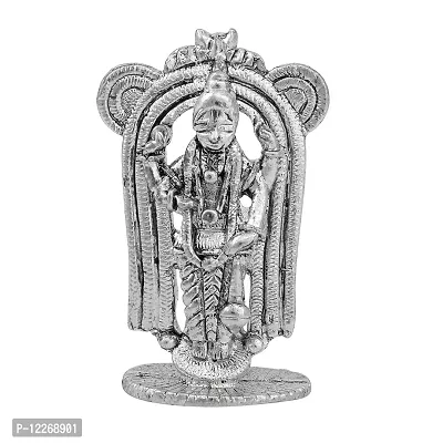 Memoir Silver Plated Guru Ayappan Idol, Stand, Home Decor Stand