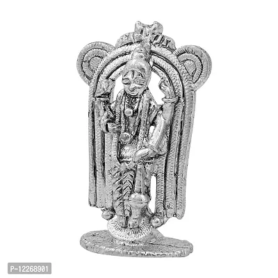 Memoir Silver Plated Guru Ayappan Idol, Stand, Home Decor Stand-thumb2