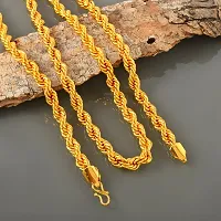 Brass Micron Goldplated 32 Inch 95 Gms Long chain necklace Men Women-thumb3