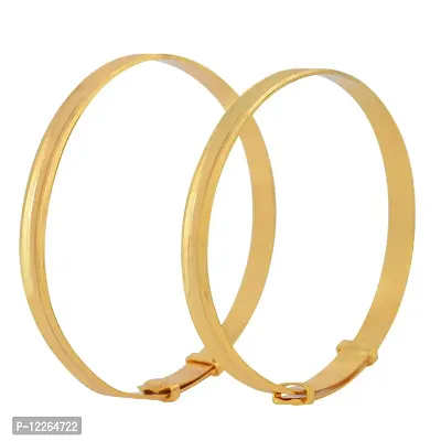 Memoir Gold Plated Expandable Free Size Overlapping Band Nazariya for New Borns (0-3yrs)-thumb2