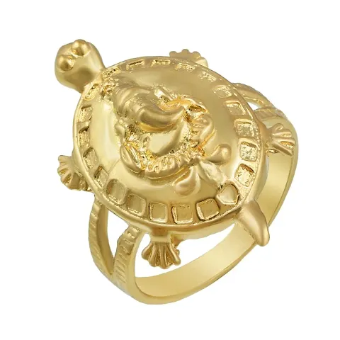 Designer Gold Plated Vaastu Rings For Men