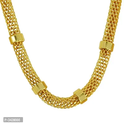 Gold Plated 6mm Hollow Italian Chain Necklace for Men-thumb0
