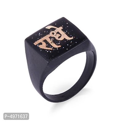 Brass Black Laminated Radhey Fashion Finger Ring Hindu Jewellery Men Women